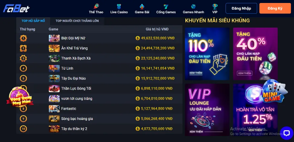 Hình ảnh đa dạng các trò chơi cá cược tại 3in1bet bao gồm thể thao, casino và slot game